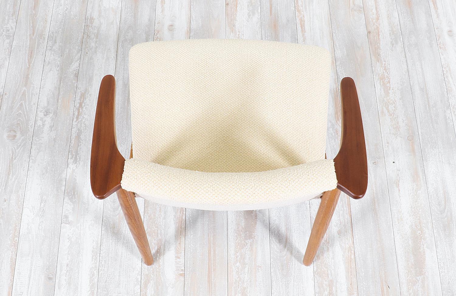 Danish Hans Olsen Teak and Oak Armchair