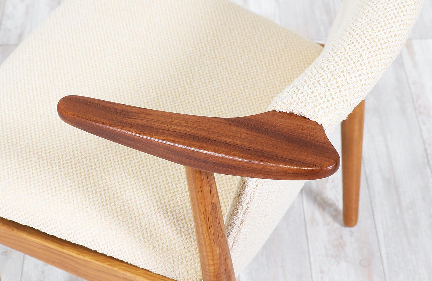 Mid-20th Century Hans Olsen Teak and Oak Armchair