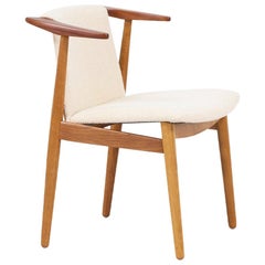 Hans Olsen Teak and Oak Armchair