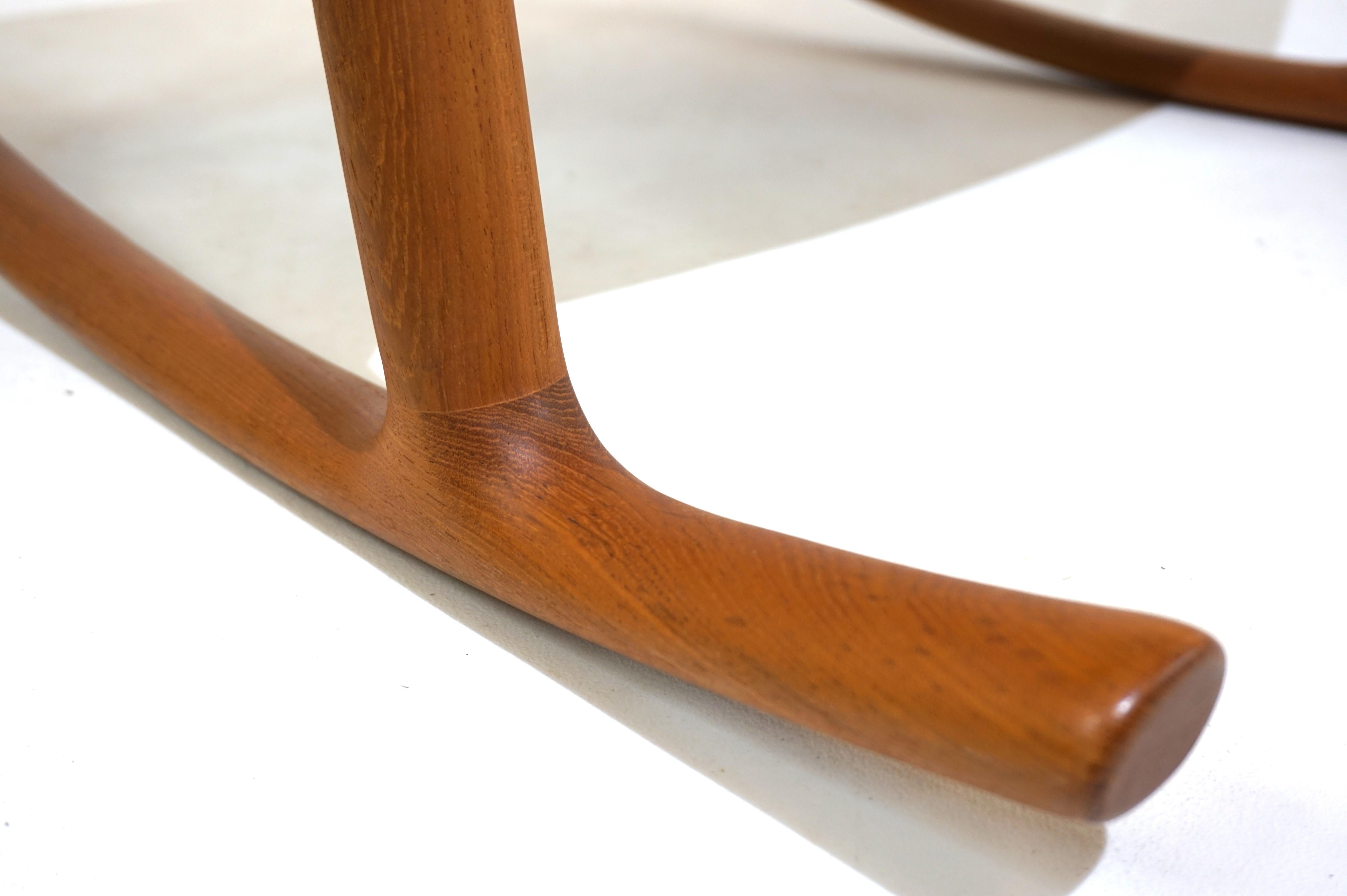 Hans Olsen teak rocking chair for Juul Kristensen 9