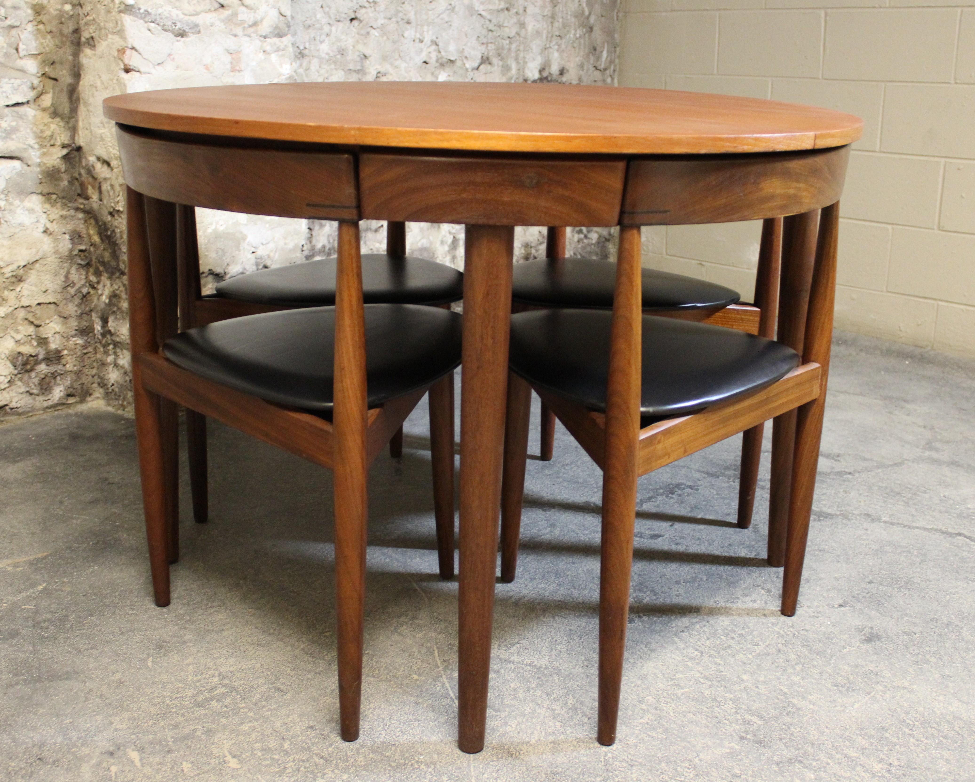 Hans Olsen Teak Roundette Dining Room Set for Frem Rojle, Mid-Century Modern 3