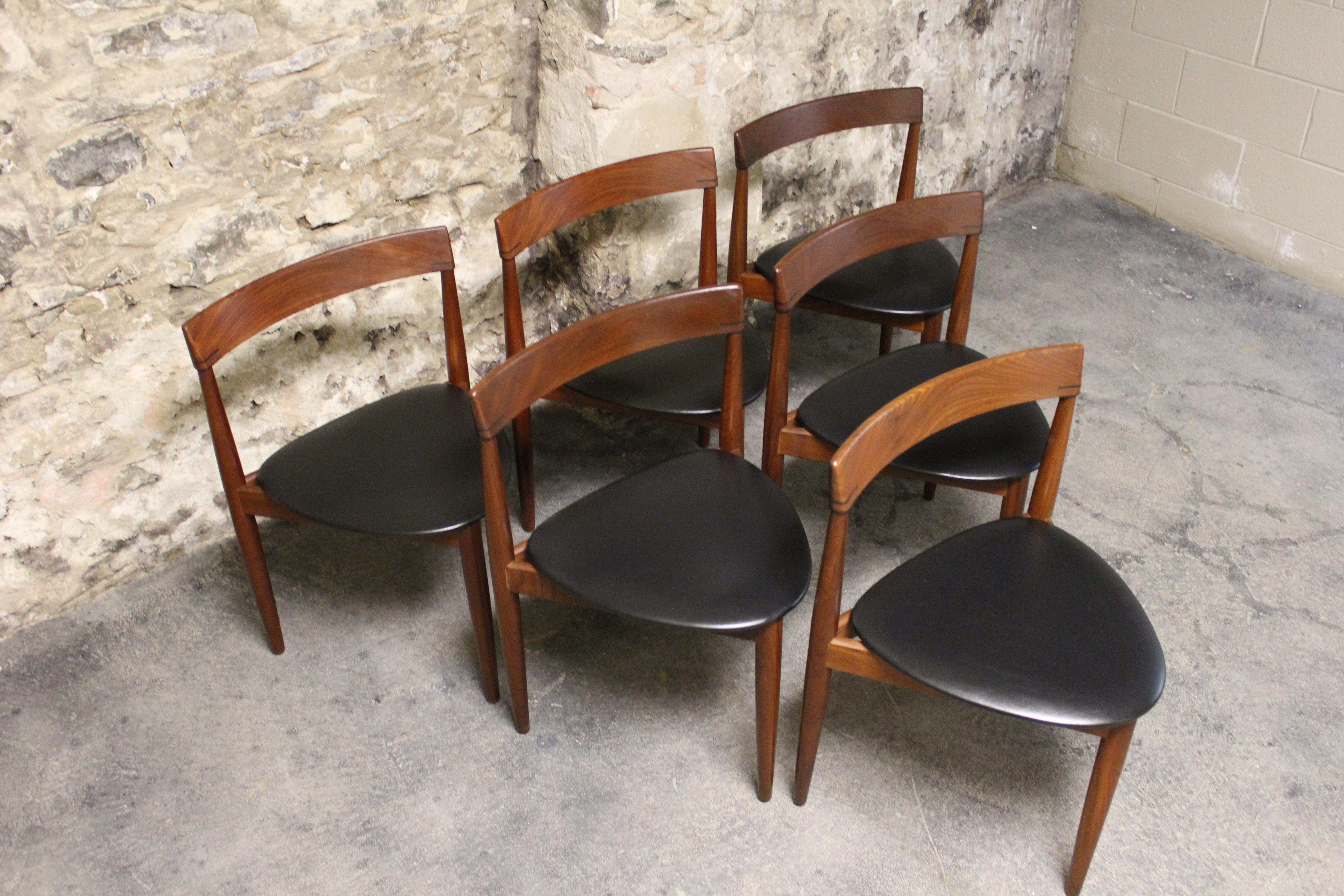 Hans Olsen Teak Roundette Dining Room Set for Frem Rojle, Mid-Century Modern 5