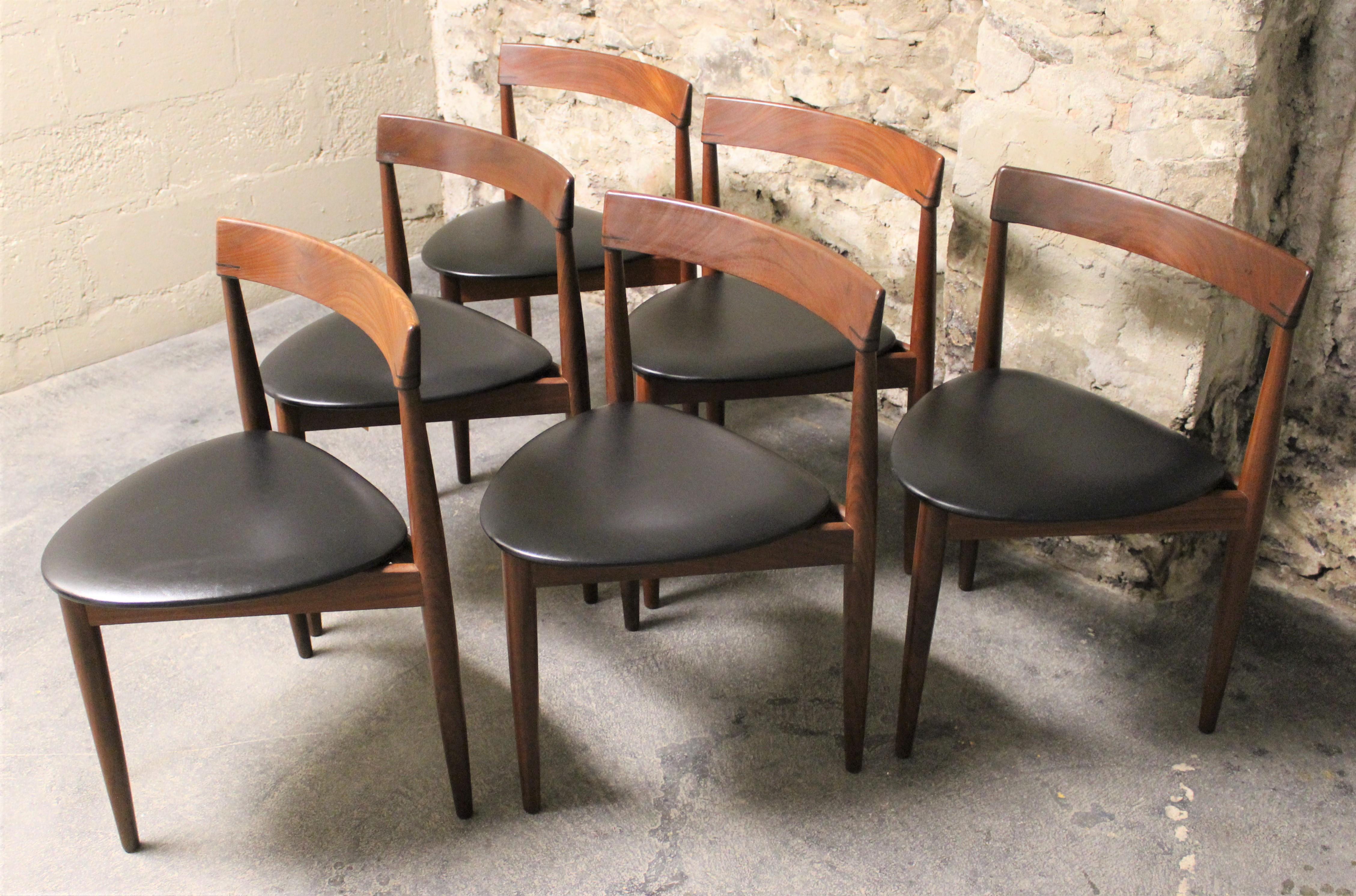 Hans Olsen Teak Roundette Dining Room Set for Frem Rojle, Mid-Century Modern 7