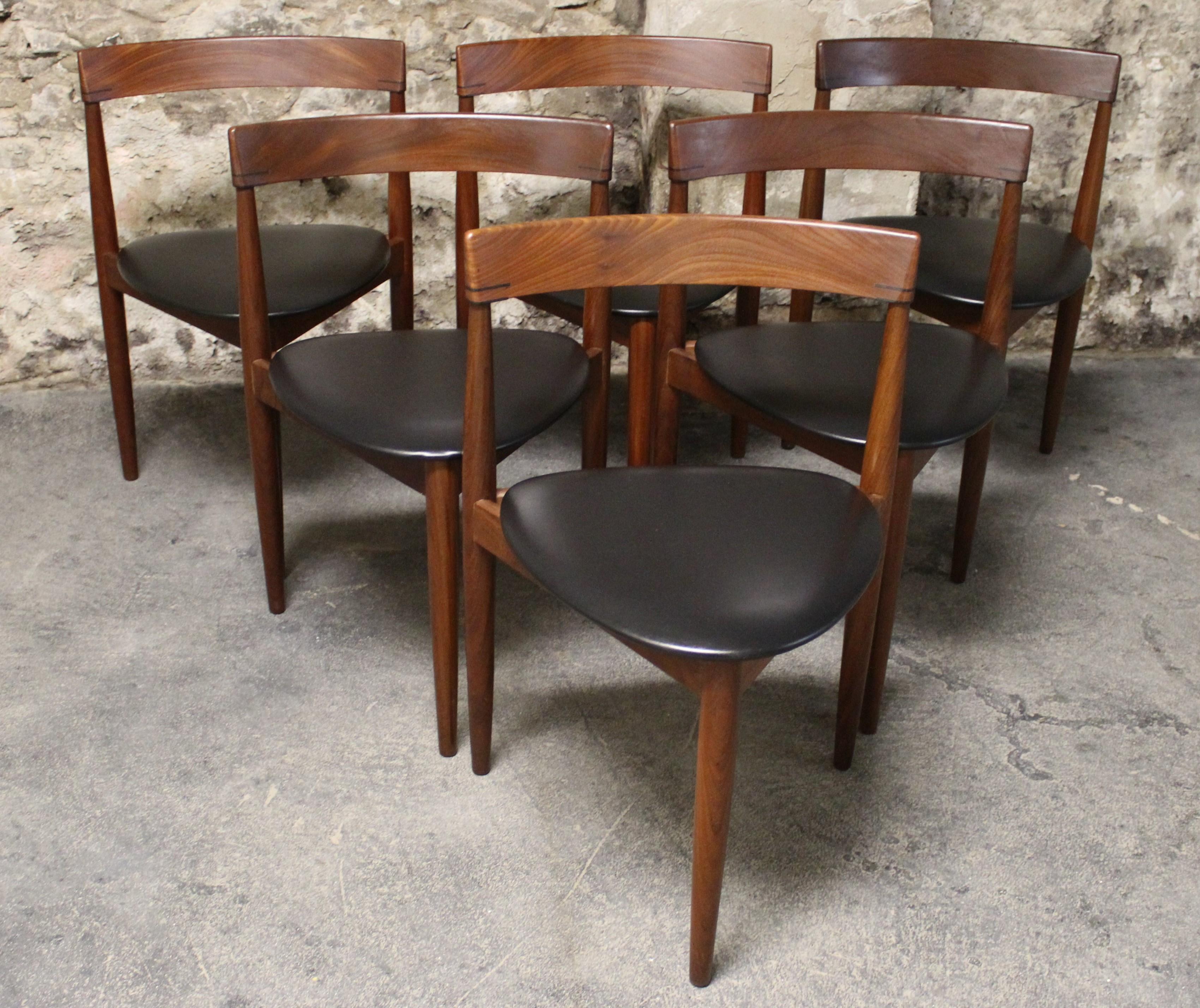 Hans Olsen Teak Roundette Dining Room Set for Frem Rojle, Mid-Century Modern 8