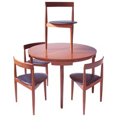 Hans Olsen Teak "Roundette" Dining Set for Frem Røjle Møbelfabrik, 1952