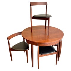 Hans Olsen Teak "Roundette" Dining Set for Frem Røjle Møbelfabrik, 1952