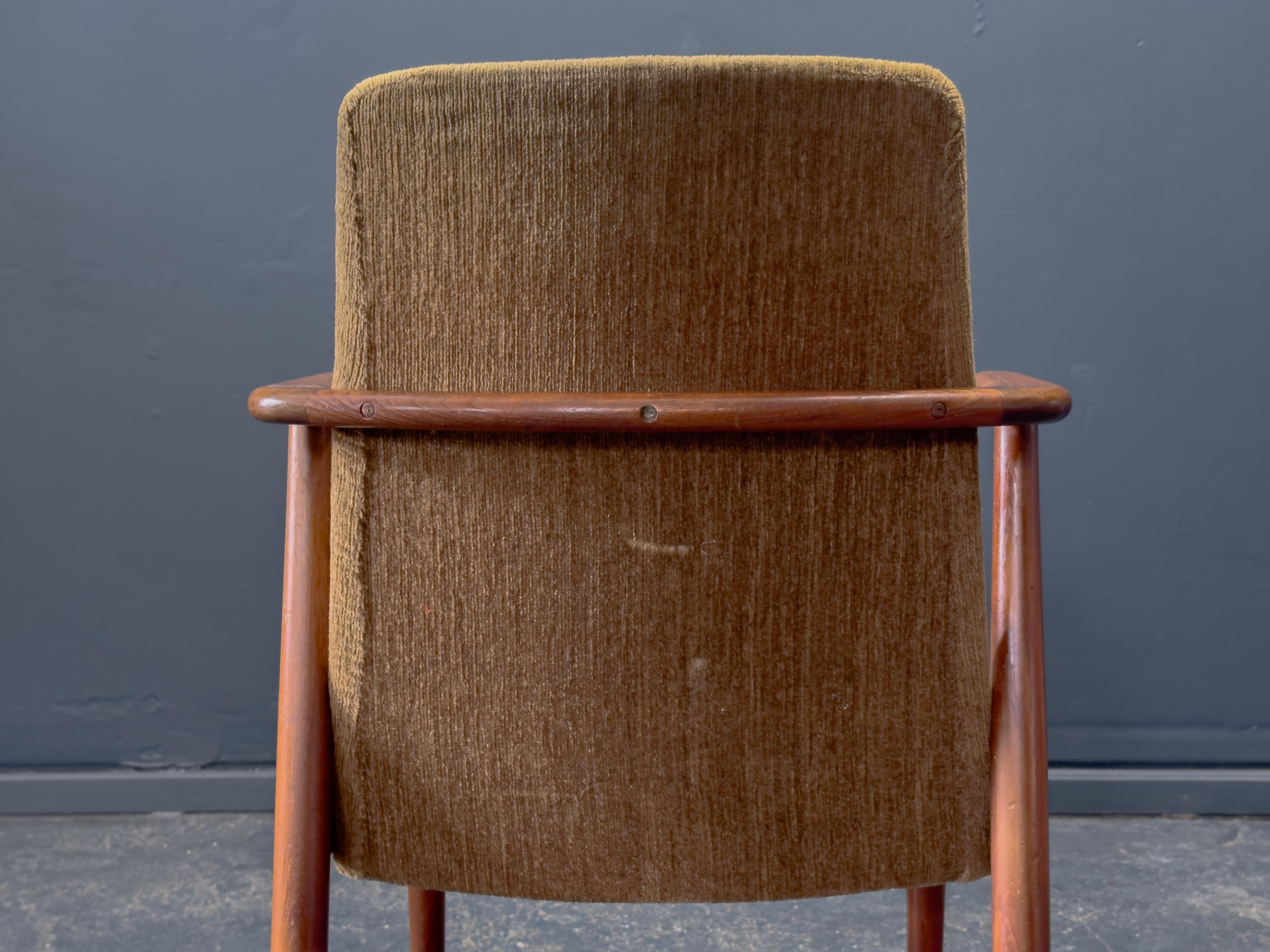 20ième siècle Chaise tapissée en teck de Hans Olsen en vente