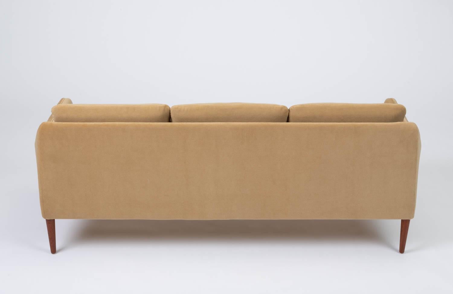 Mid-20th Century Hans Olsen Three Seat Sofa in Italian Mohair