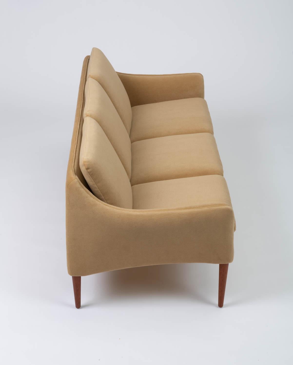 Hans Olsen Three Seat Sofa in Italian Mohair 2