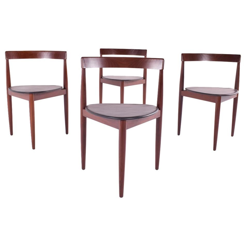 Hans Olsen Triangular Dining Chairs by Frem Røjle, Model Roundette