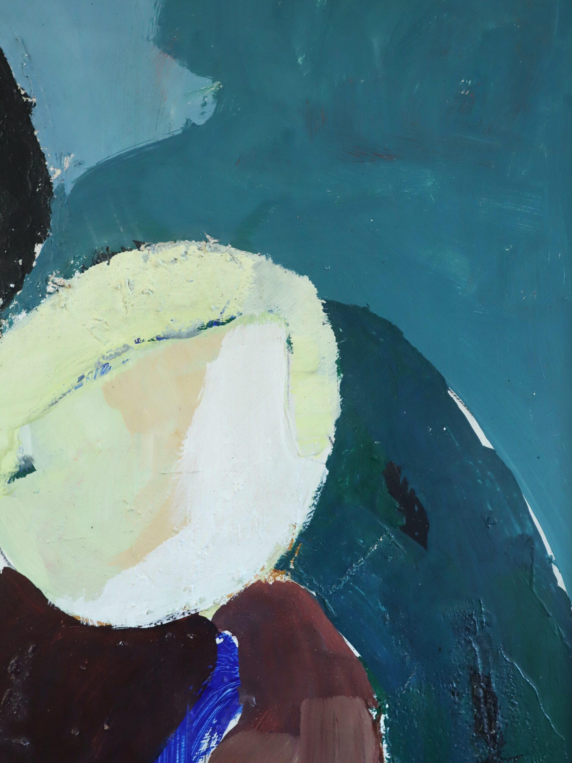 Pittura ad olio figurativa svedese d'epoca della metà del secolo scorso - Amore materno in vendita 8