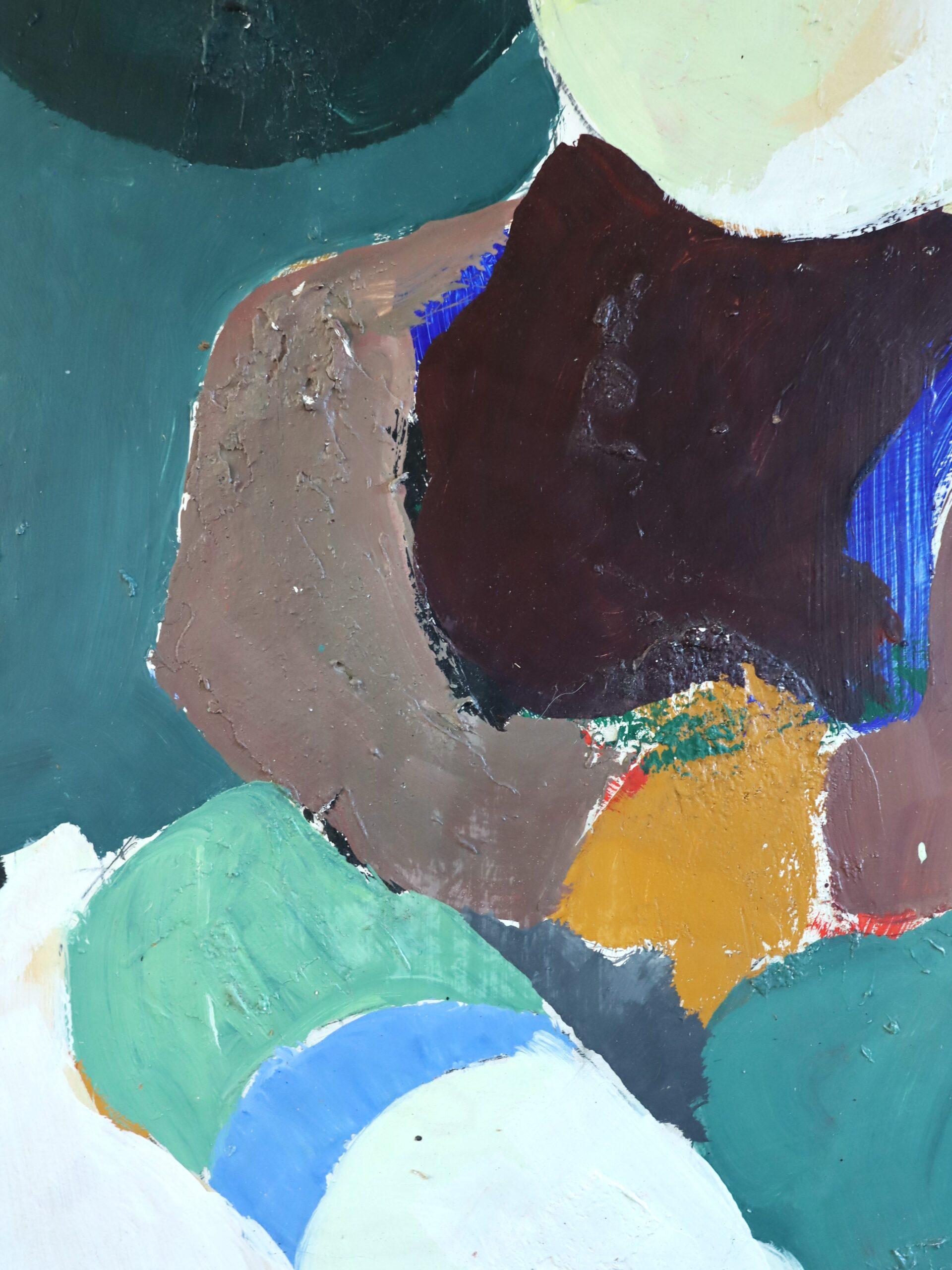 Pittura ad olio figurativa svedese d'epoca della metà del secolo scorso - Amore materno in vendita 9