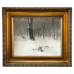 Hans Peter Carlsen (1855–1950) – Winter Forest Drawing, 1919