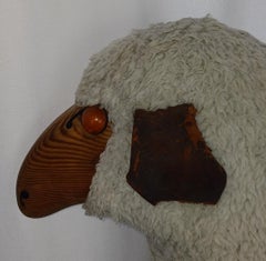Hans-Peter Krafft "Sheep Footstool" for Meier, Germany, 1960s