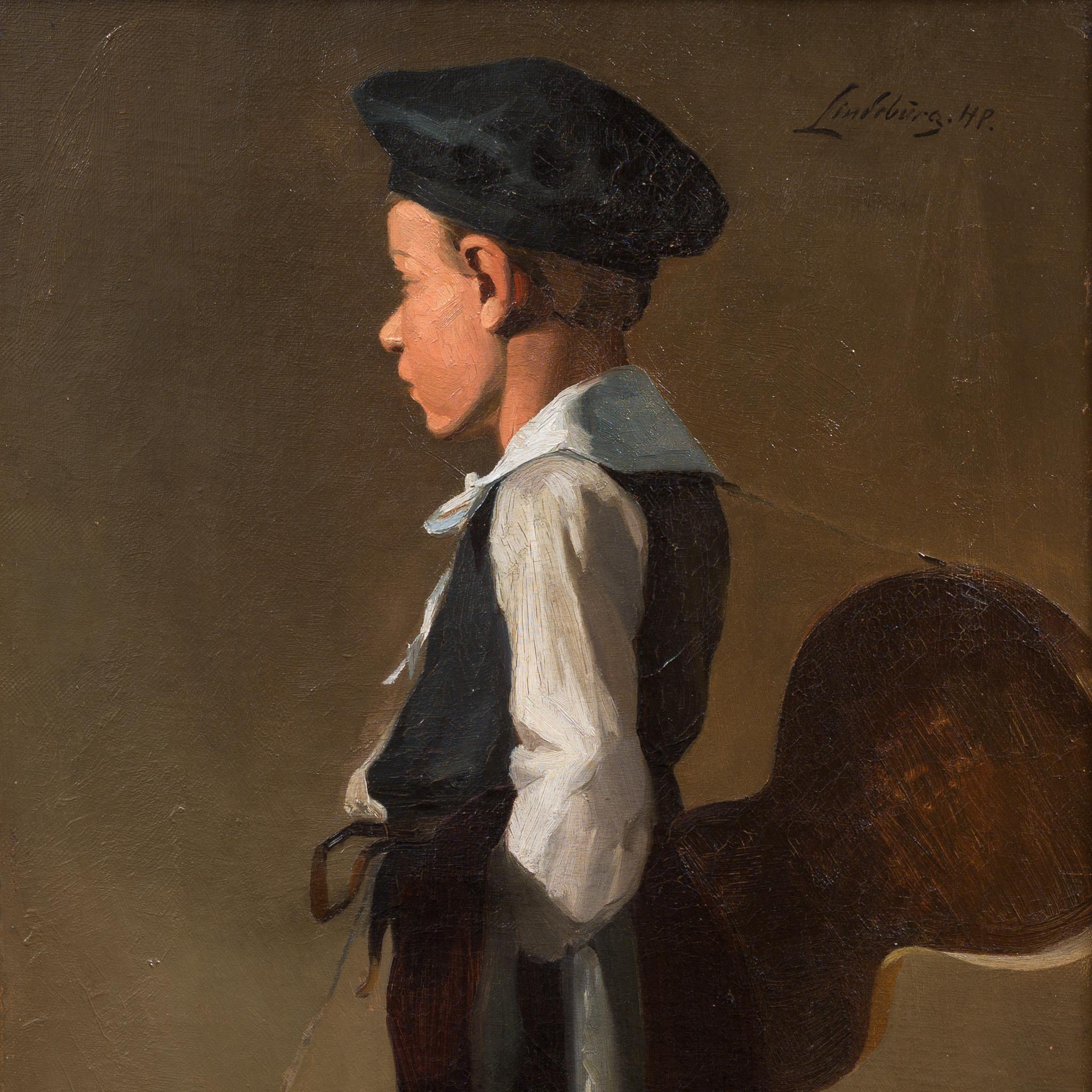 Il giovane musicista dell'artista danese Hans Peter Lindeburg 2