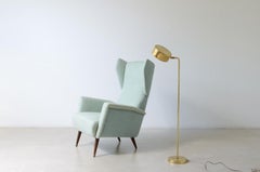 Hans Pherson Brass lamp with adjustable shade.