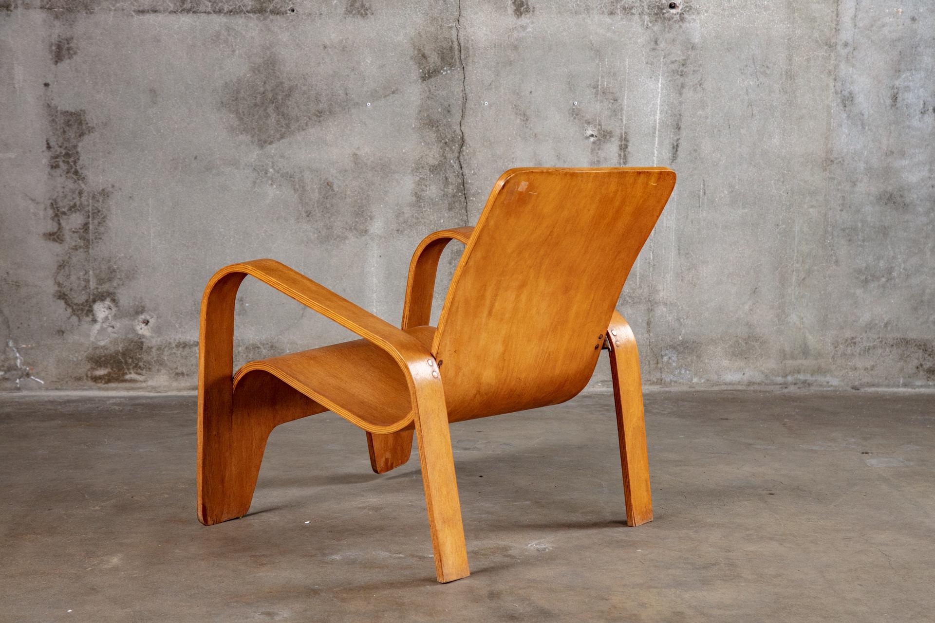 Mid-Century Modern Hans Pieck Molded Armchair For Sale