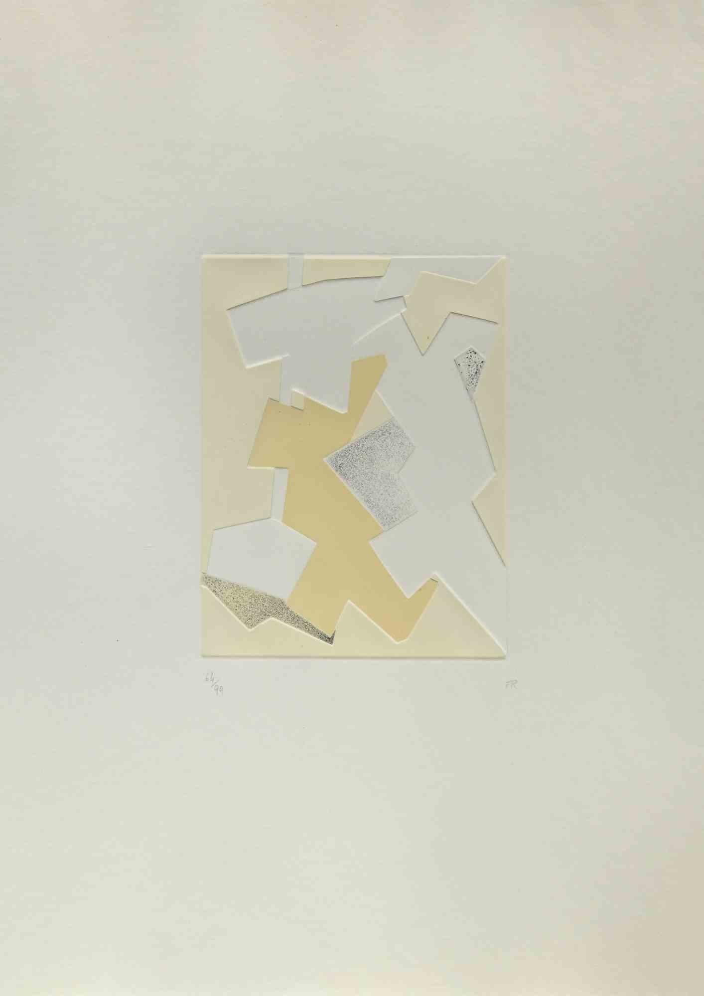 Abstract Composition - Etching by Hans Richter - 1970 For Sale 1