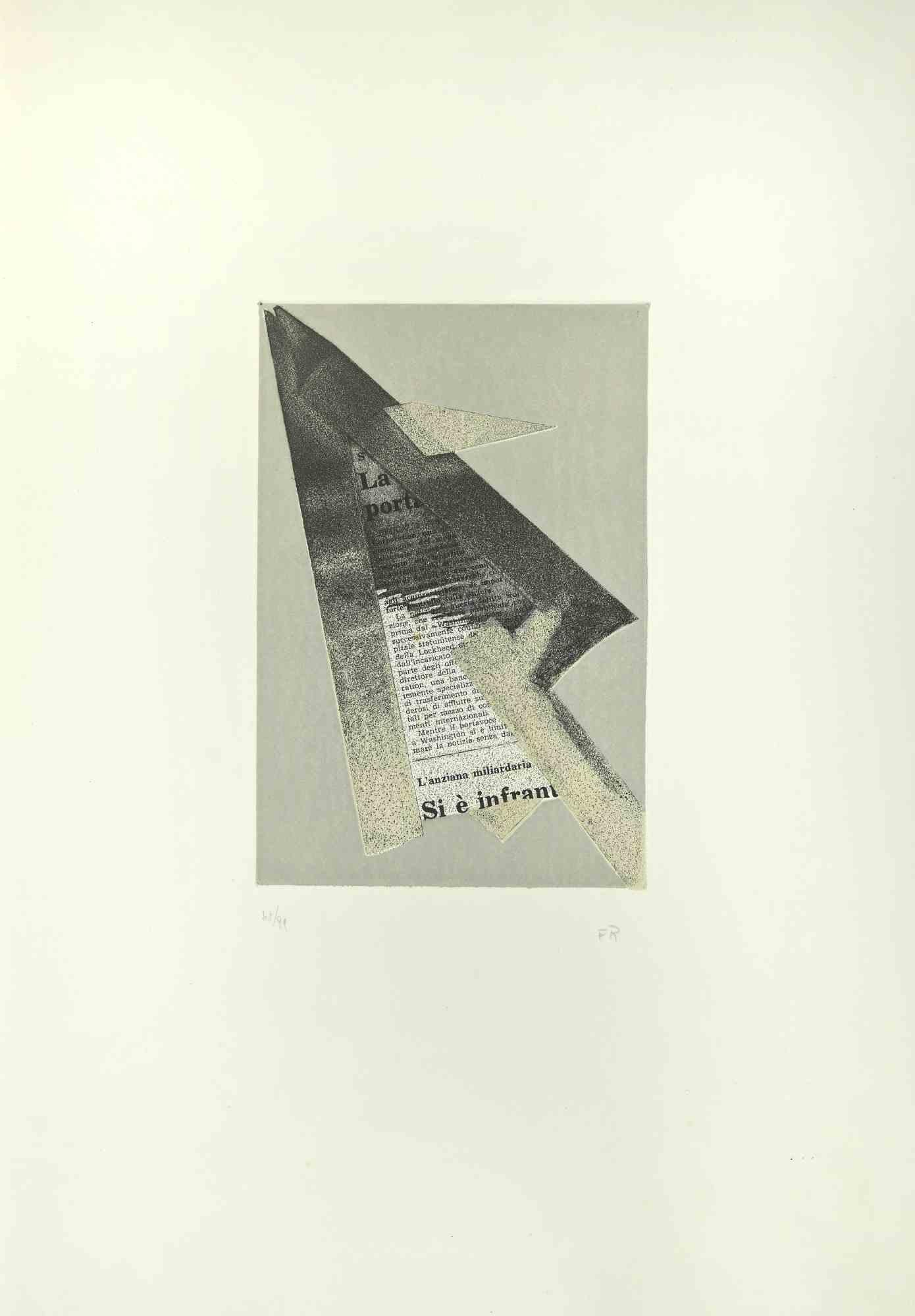 Abstract composition is a etching and embossing realized by Hans Richter.

Monogrammed in the lower part. 

50 x 35 cm. No frame.

Numbered. Edition, 48/99