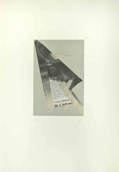 Abstrakte Komposition – Radierung von Hans Richter – 1970er Jahre