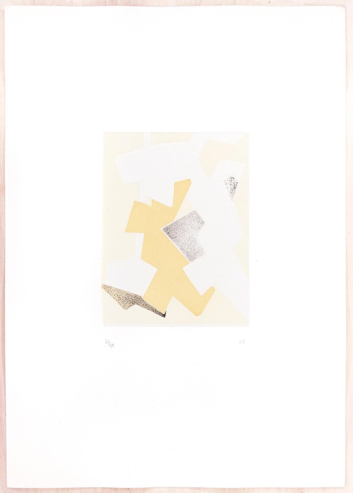 Beige composition is an etching and chalcography on paper, realized in the Seventy of XX century by the German artist, Hans Richter, published by La Nuova Foglio, a publishing house of Macerata. 

The last graphic work of the master, from a