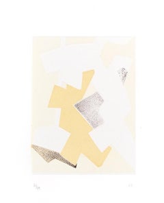 Beige Composition - Original Etching and Aquatint by Hans Richter - 1970s