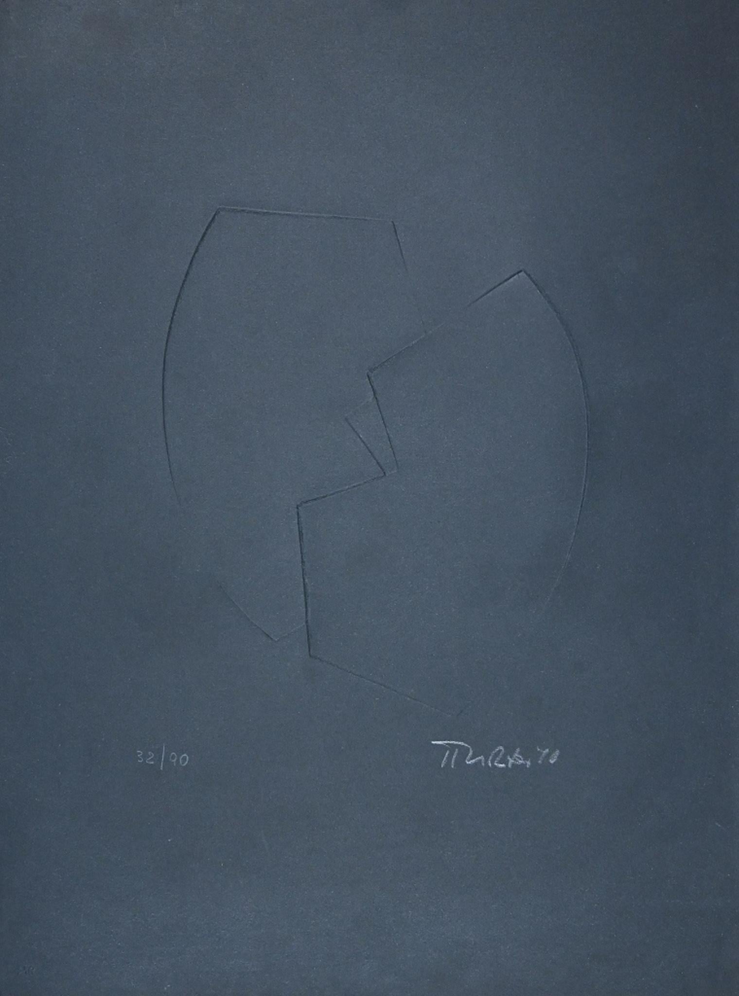 Untitled is an abstract artwork realized by Hans Richter in 1970

Embossing on alluminum plate printed in 1 color on Umbria paper

Hand-signed and dated on the lower right.

Numbered on the lower left. Edition 32/90.

Printed and published by