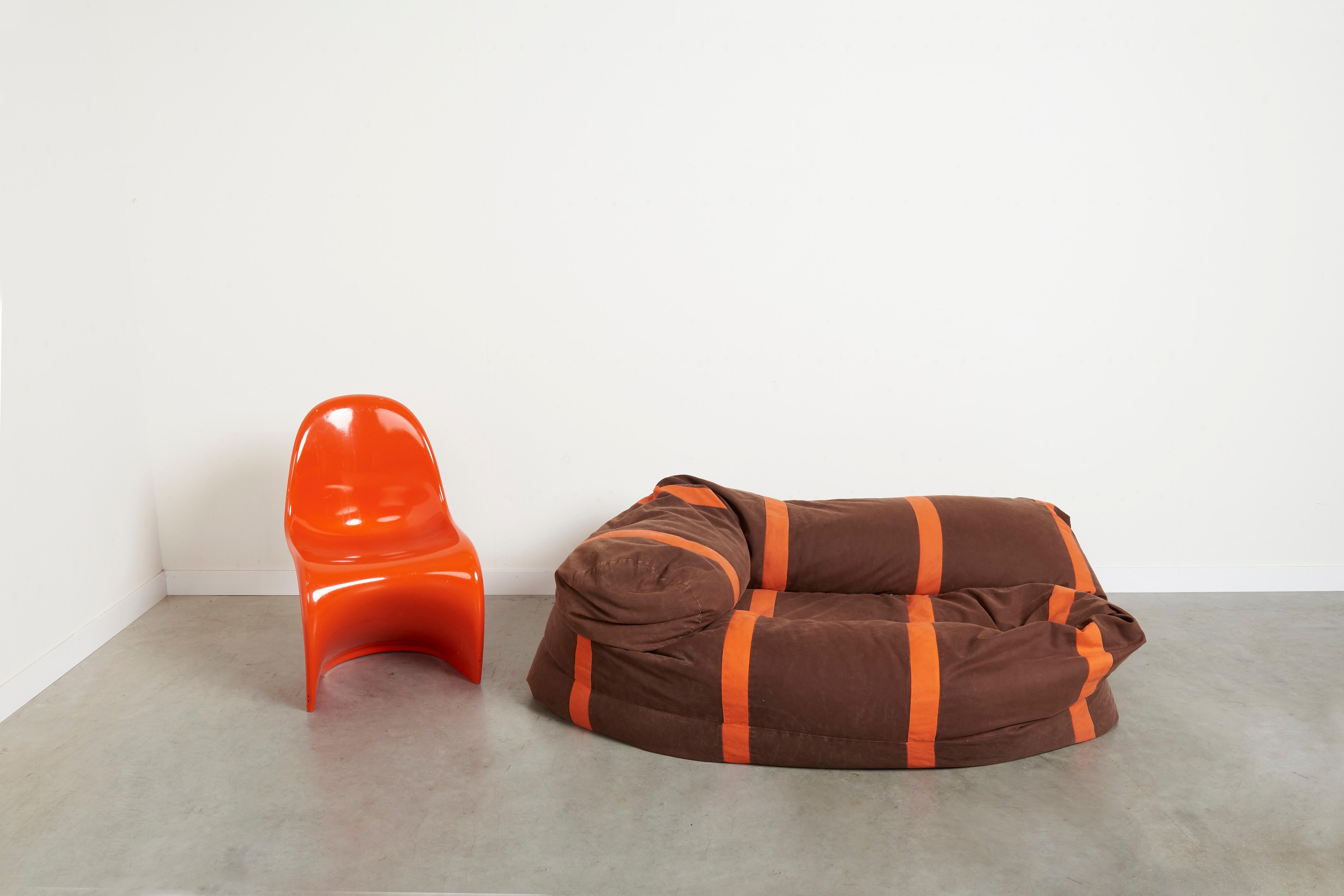 Dutch Hans Roebers Snake lounge chair / sofa, 1960s