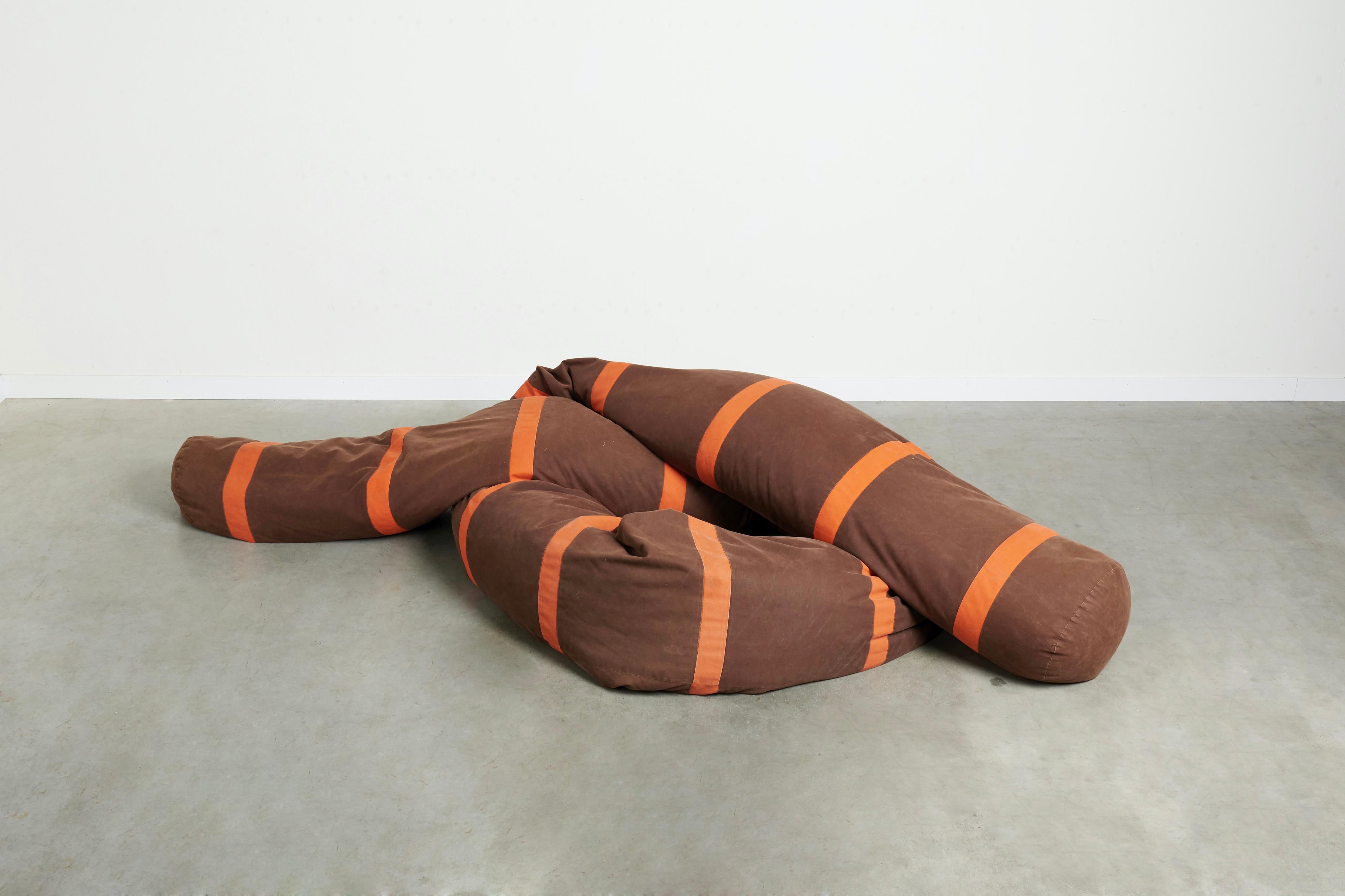 Hand-Crafted Hans Roebers Snake lounge chair / sofa, 1960s