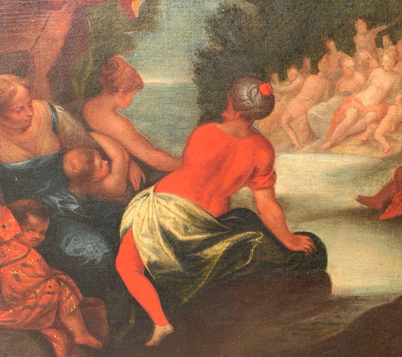 Hans Rottenhammer workshop - Early 17th century figure painting - Baptism Christ For Sale 11