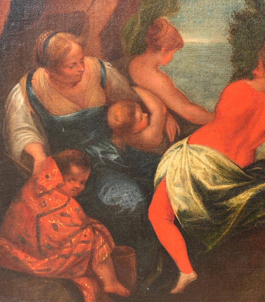 Hans Rottenhammer workshop - Early 17th century figure painting - Baptism Christ For Sale 4