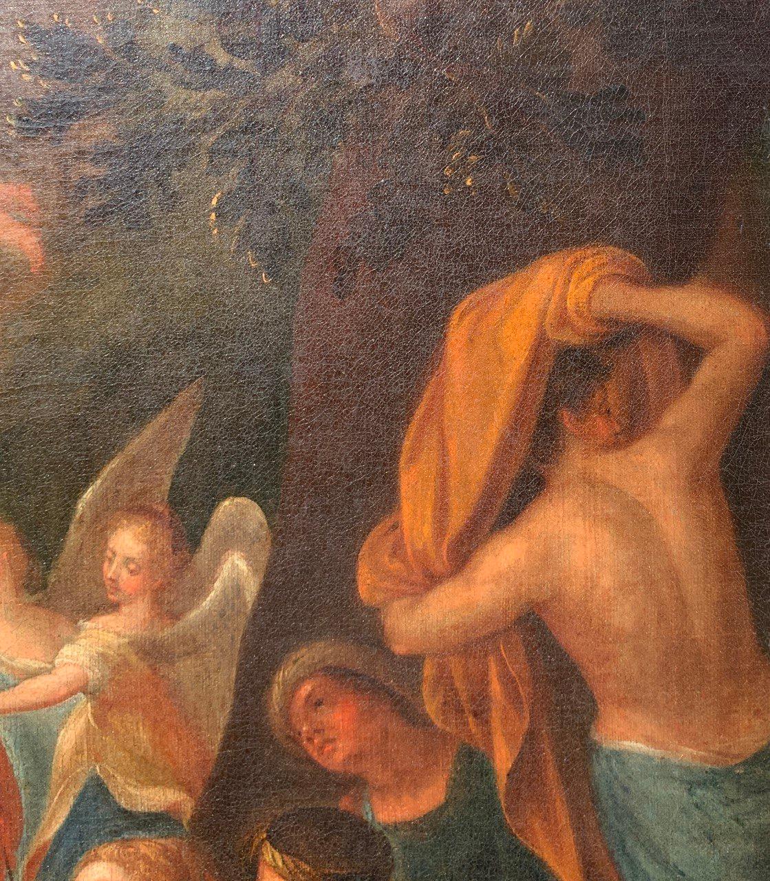 Hans Rottenhammer workshop - Early 17th century figure painting - Baptism Christ For Sale 5