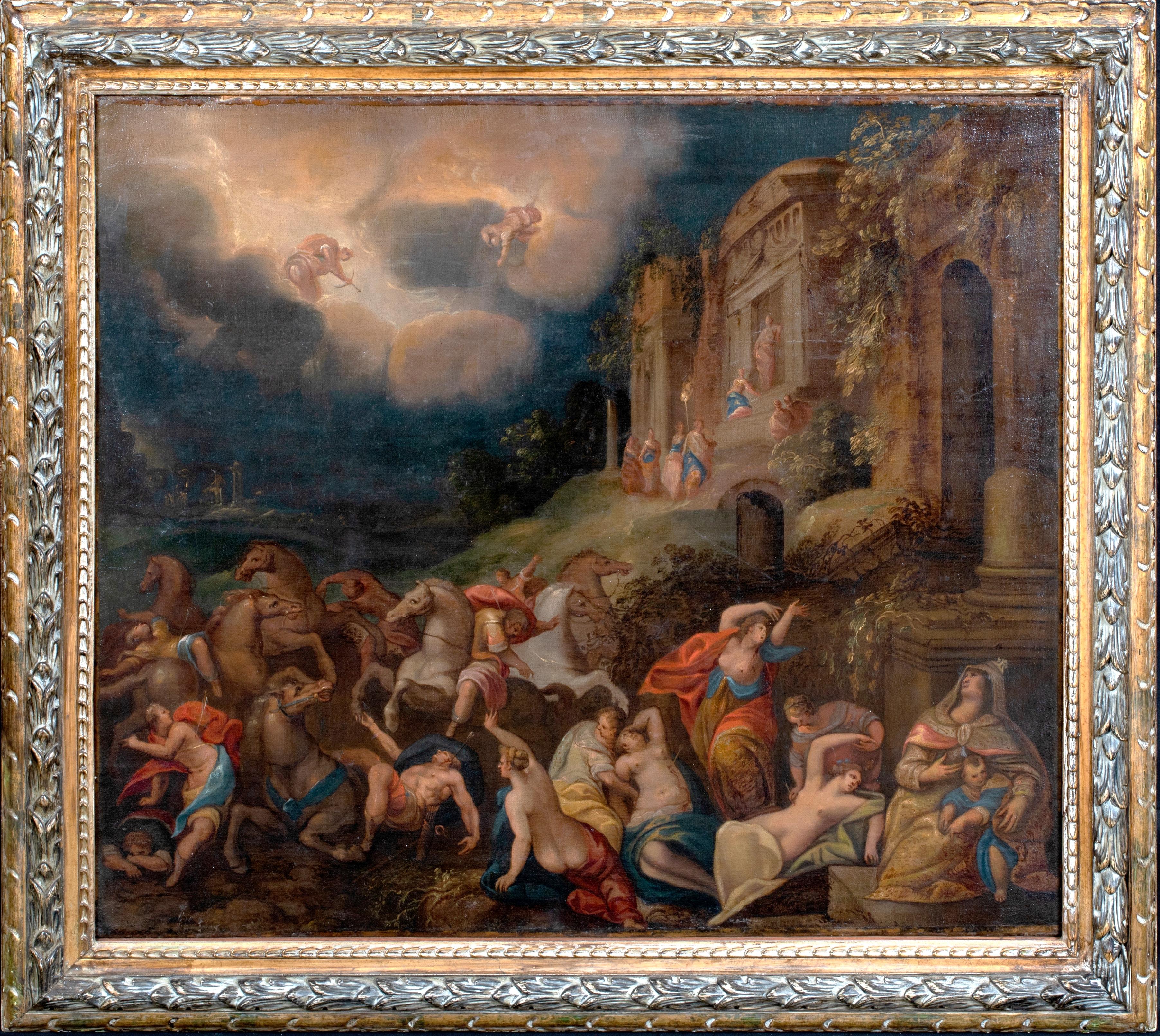 The Destruction of the Children of Niobe, circa 1600   - Painting by Hans Rottenhammer