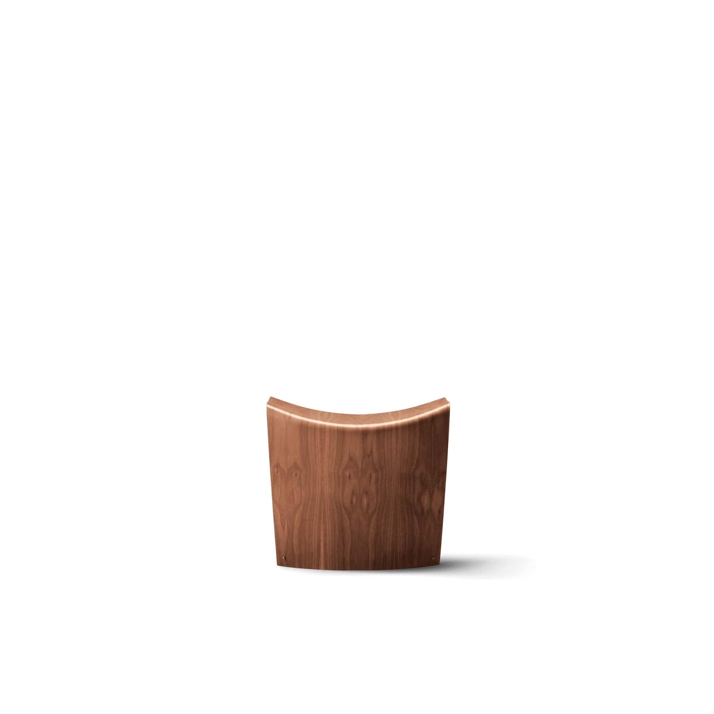 Scandinavian Modern Hans Sandgren Jakobsen Gallery Stool, Lacquered Walnut, 1998 for Fredericia For Sale