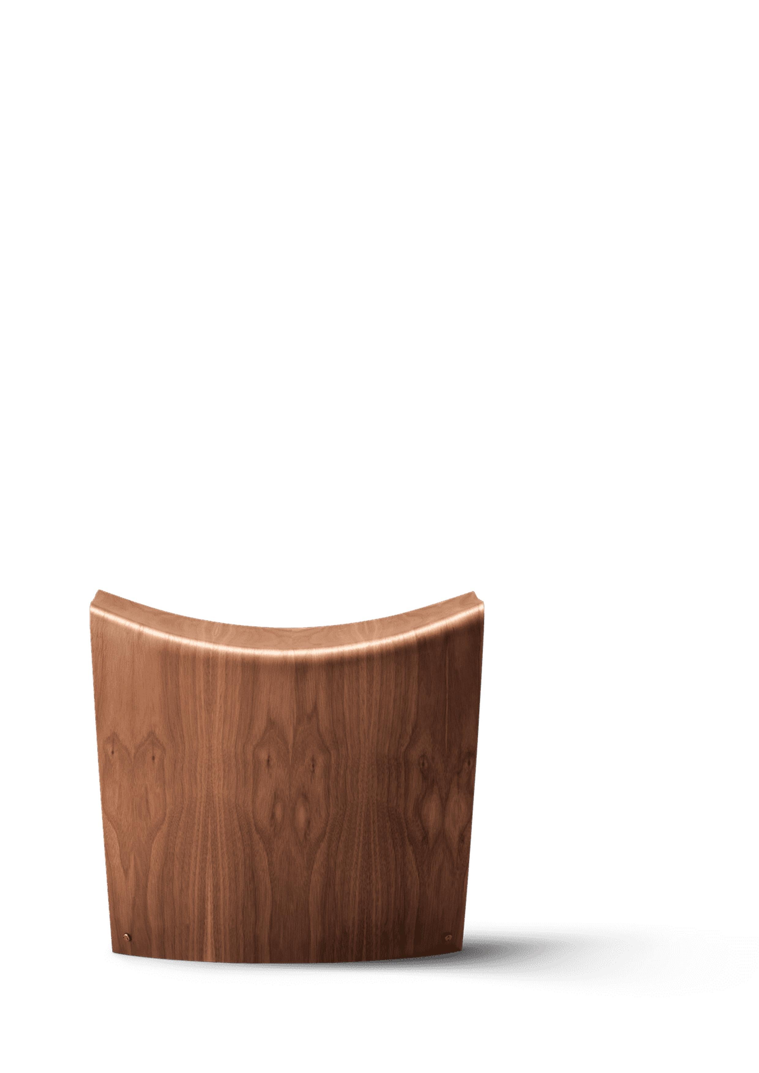 Hans Sandgren Jakobsen Gallery Stool, Lacquered Walnut, 1998 for