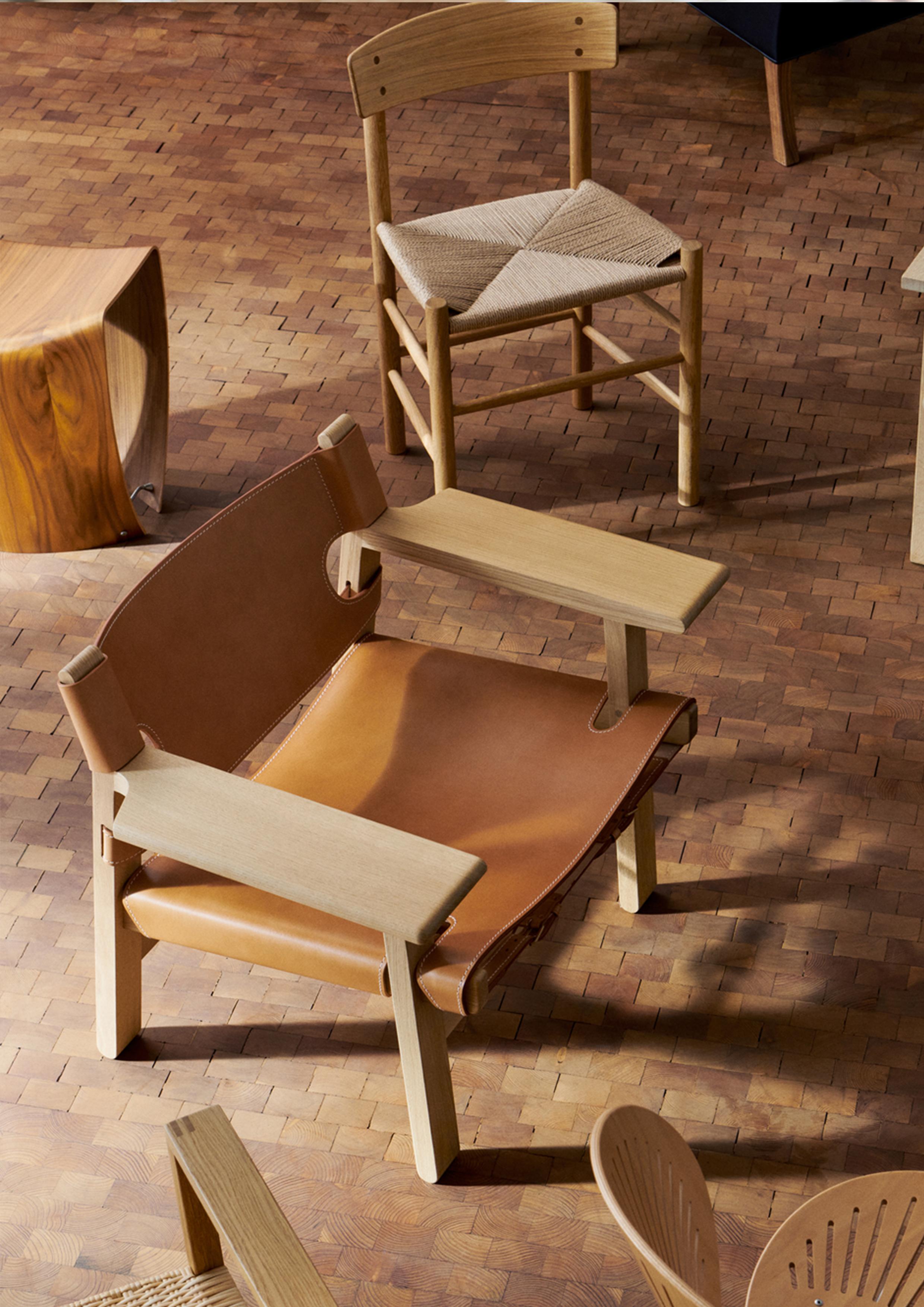 Hans Sandgren Jakobsen Gallery Stool, Lacquered Walnut, 1998 for