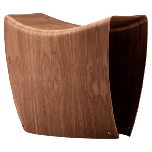 Hans Sandgren Jakobsen Gallery Stool, Lacquered Walnut, 1998 for Fredericia