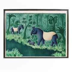 Hans Scherfig Coloured Lithograph