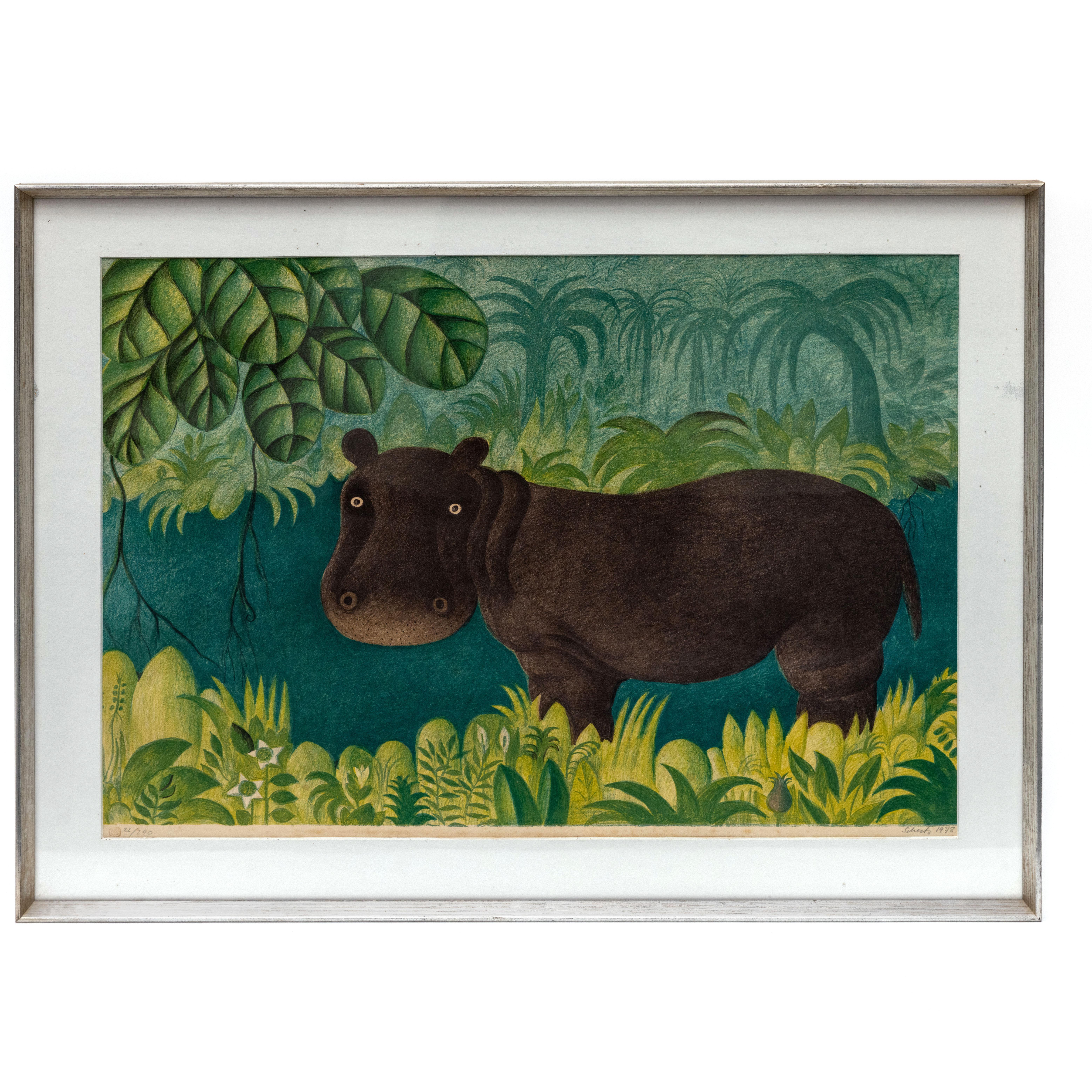 Hans Scherfig, Danish 1905 - 1979.

Lithograph in colors No. 22/290 - 