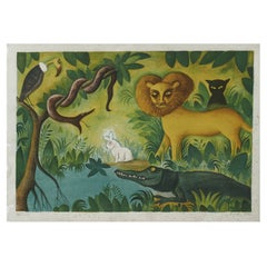 Hans Scherfig, Lithograph with Jungle Motif