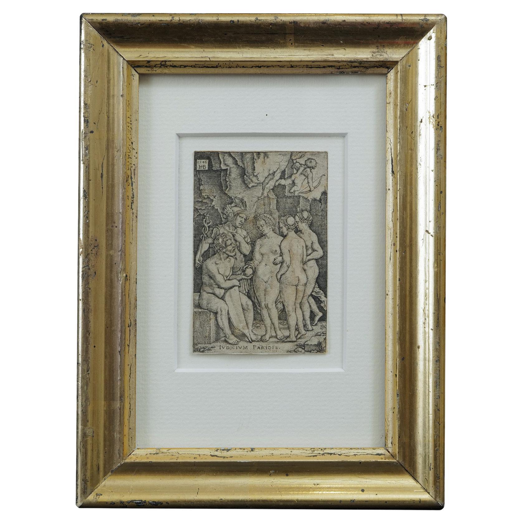 Hans Sebald Beham (1500 Nuremberg - 1550 Francfort-sur-le-Main) Judicium des Paris