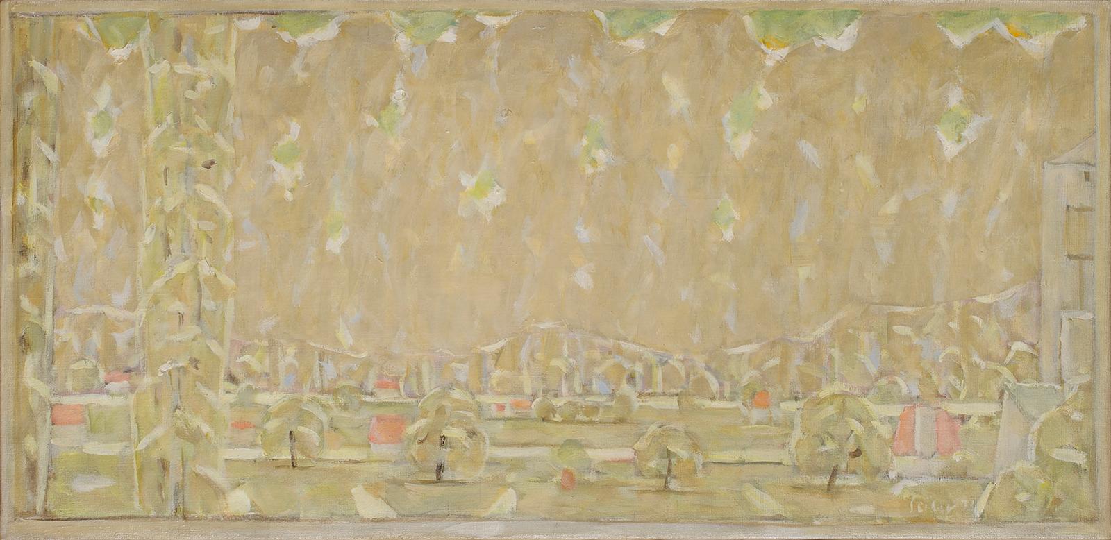 Le scogliere di Marqueyssac e Castelnaud in Dordogna - Painting di Hans Seiler