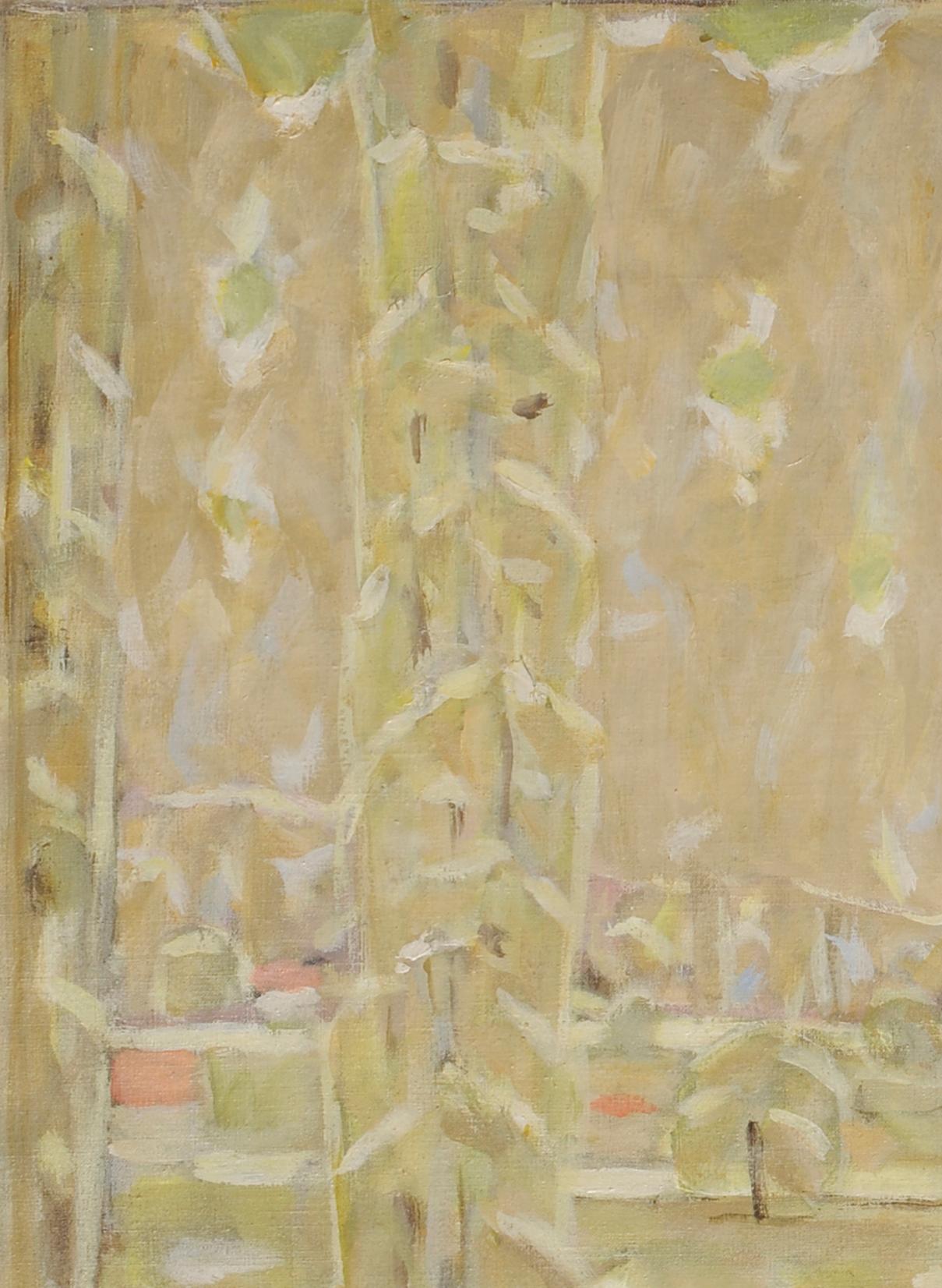 Le scogliere di Marqueyssac e Castelnaud in Dordogna - Landscape Painting Beige di Hans Seiler