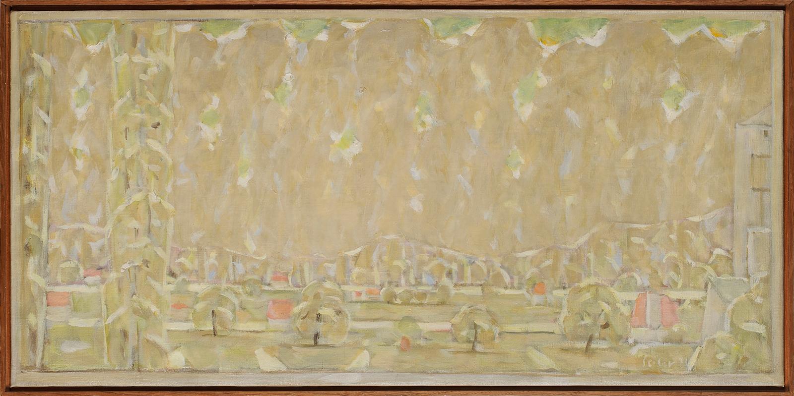 Landscape Painting di Hans Seiler - Le scogliere di Marqueyssac e Castelnaud in Dordogna