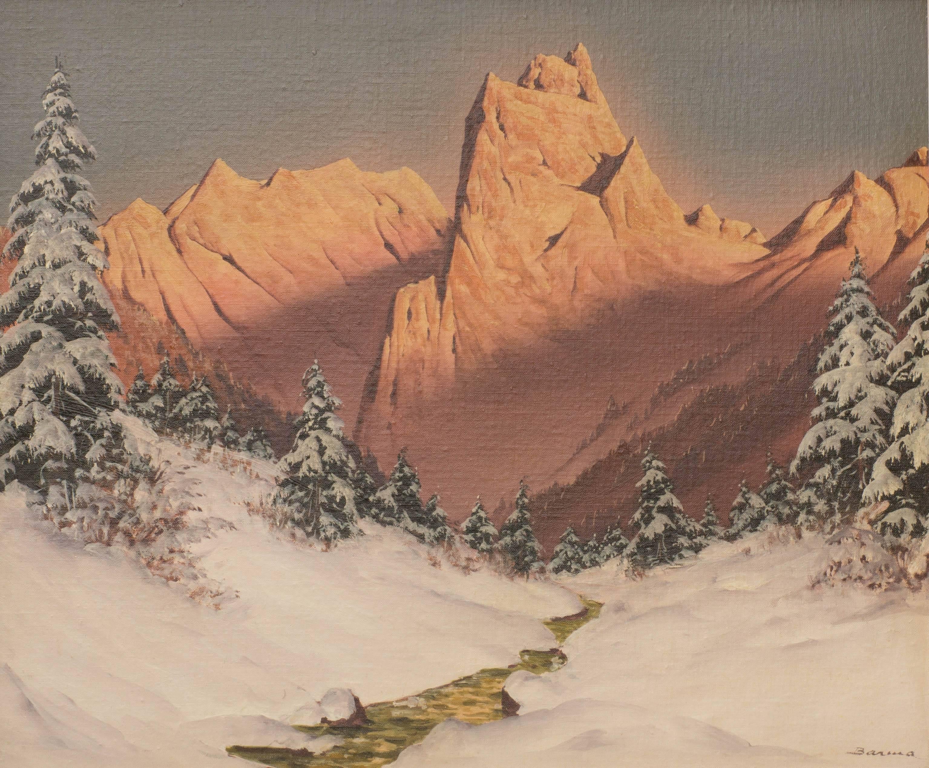 The Kaisertal - Impressionist Painting by Hans Smatlak Barma