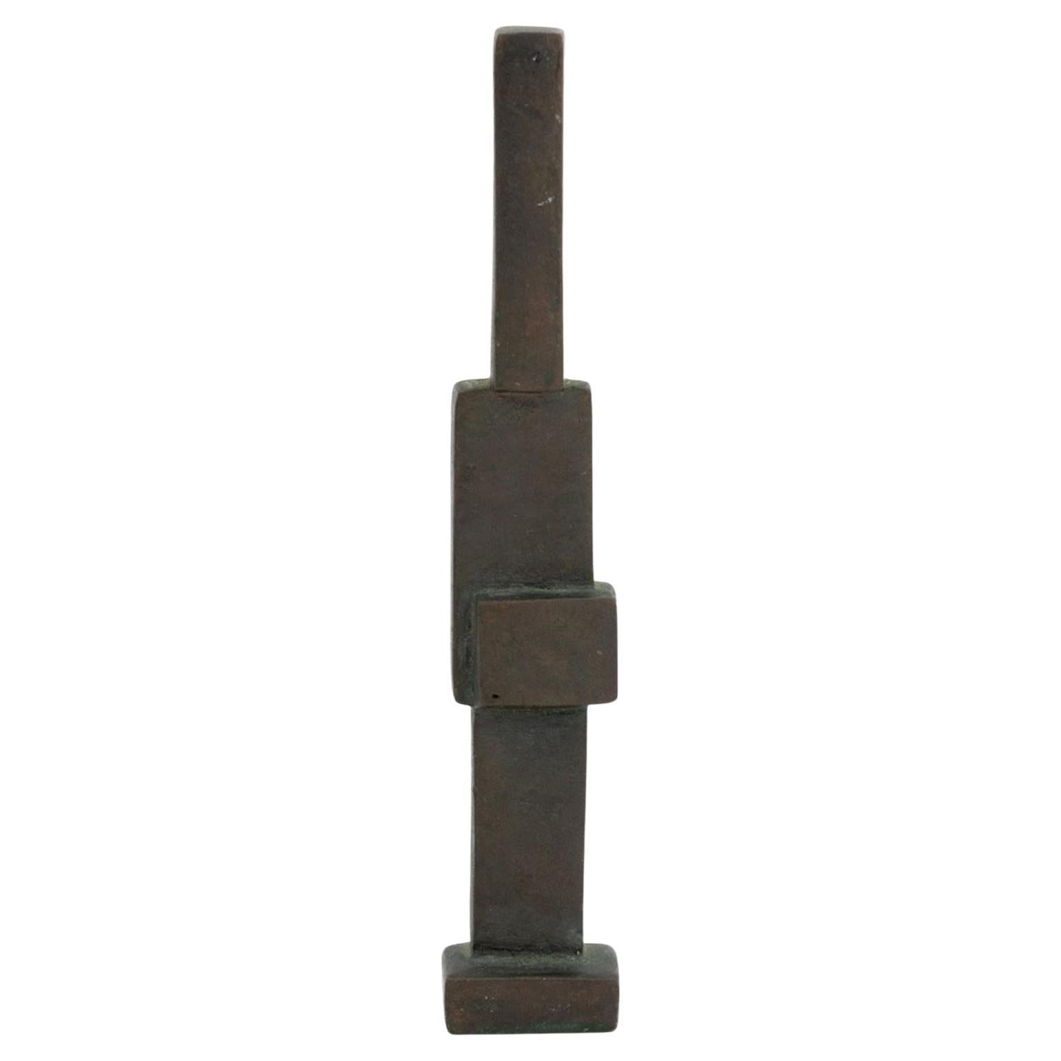 Hans Steinbremmer Figure géométrique en bronze