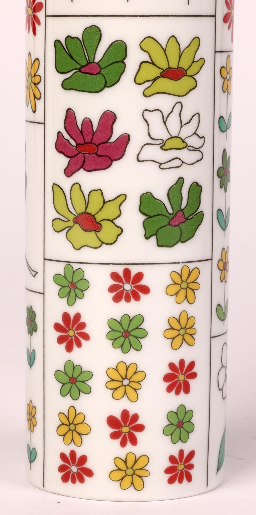 Hans Theo Baumann for Rosenthal Berlin Floral Design Porcelain Vase  10