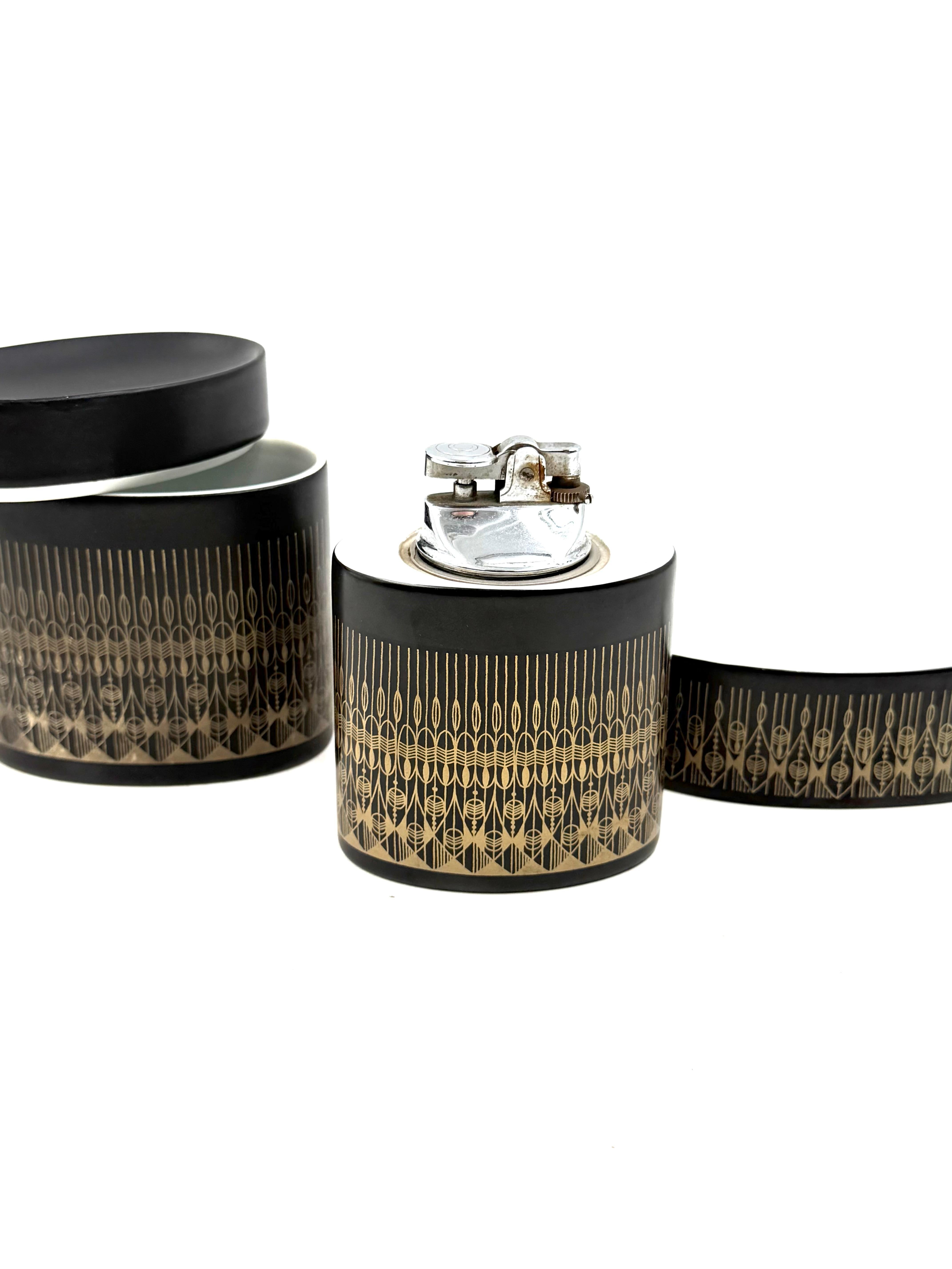 Hans Theo Baumann, Hollywood regency  smoking set, Rosenthal Germany 1970s in vendita 3