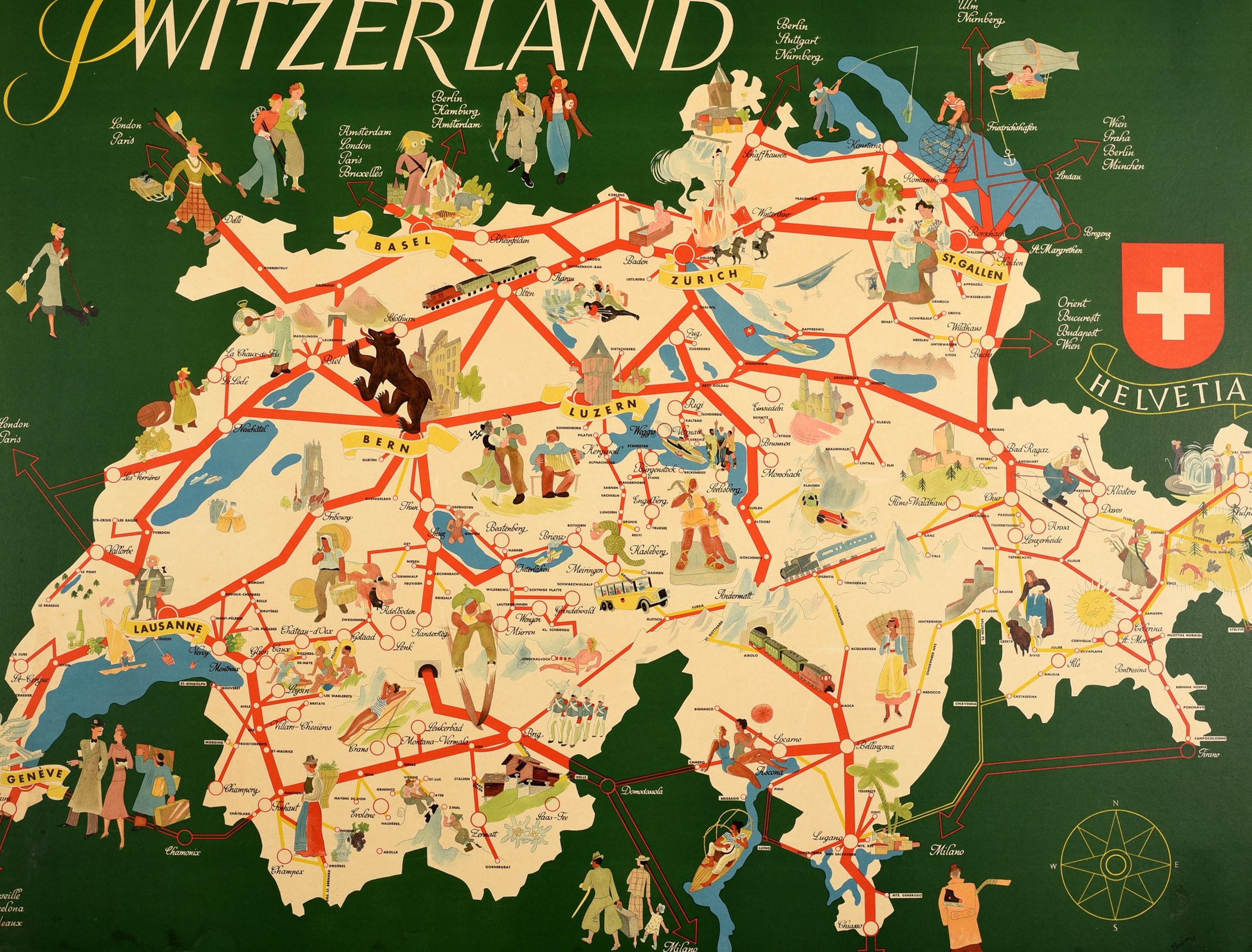 switzerland railway map
