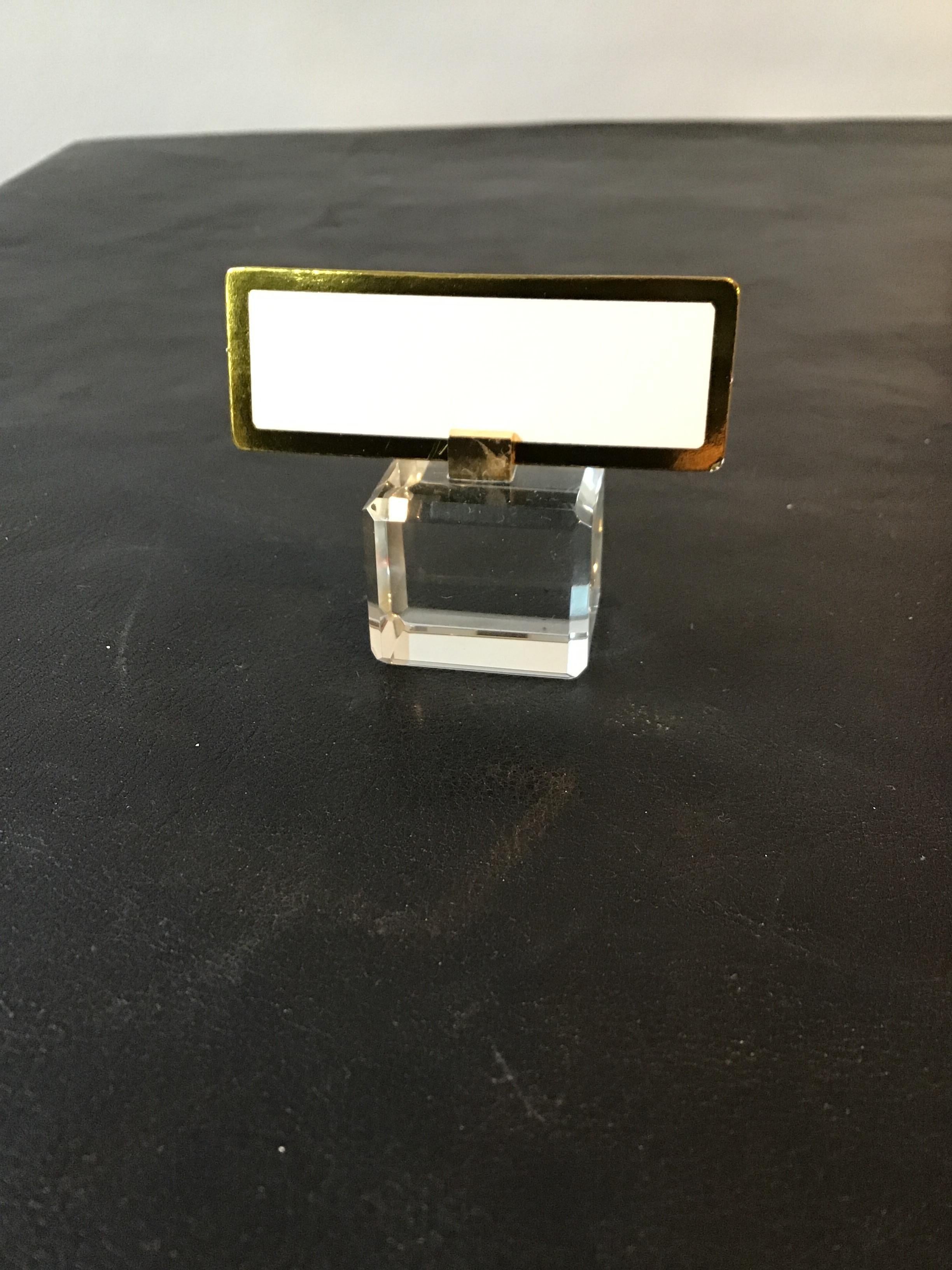 Hans Turnwald Crystal Place Card Holders For Sale 3